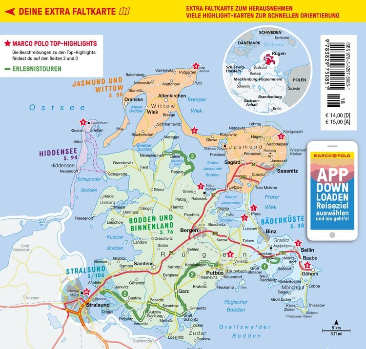 Produktbild: MARCO POLO Reisef&uuml;hrer R&uuml;gen, Hiddensee, Stralsund
