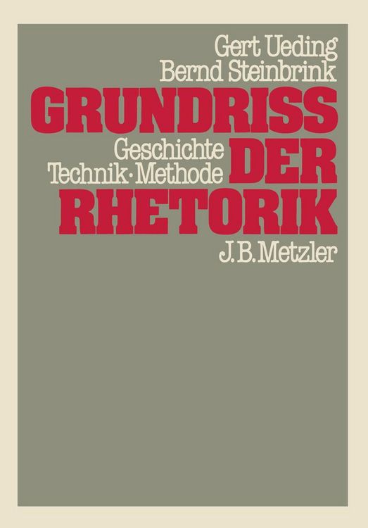 Produktbild: Grundriss der Rhetorik