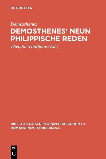 Produktbild: Demosthenes' Neun philippische Reden