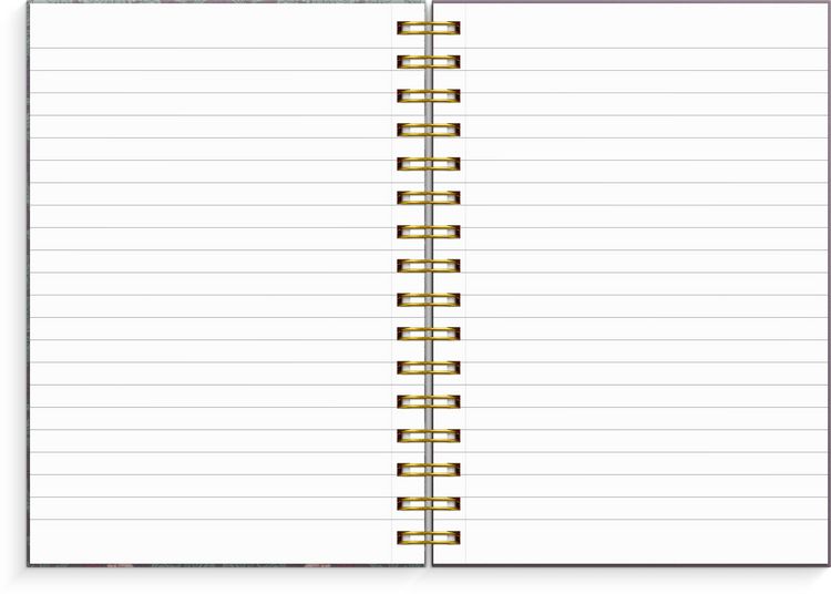 Produktbild: Burde Notizbuch A5 burgundy flowers
