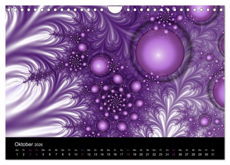 Produktbild: Die Farbe Lila (Wandkalender 2026 DIN A4 quer), CALVENDO Monatskalender