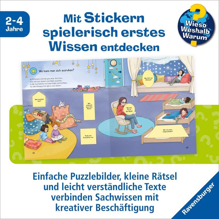 Produktbild: Wieso? Weshalb? Warum? junior Stickerheft - Kindergarten