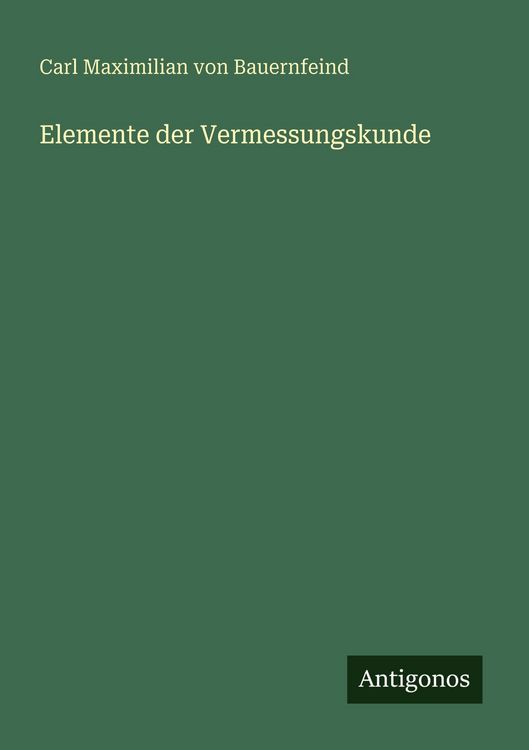 Produktbild: Elemente der Vermessungskunde