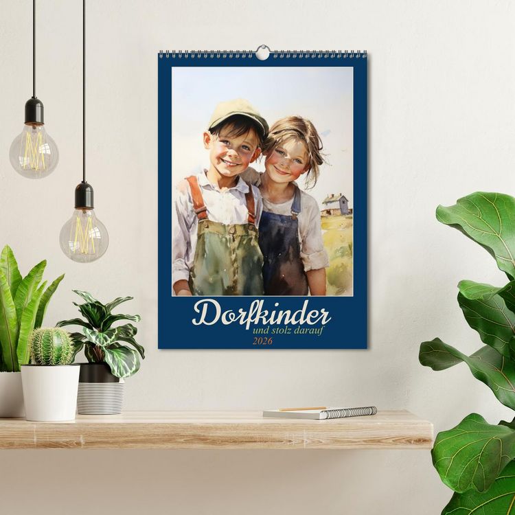 Produktbild: Dorfkinder und stolz darauf (Wandkalender 2026 DIN A3 hoch), CALVENDO Monatskalender