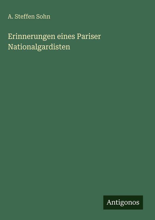 Produktbild: Erinnerungen eines Pariser Nationalgardisten