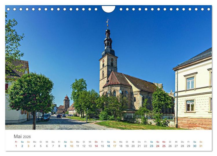 Produktbild: Mittelfranken - wo Lebensfreude Tradition hat (Wandkalender 2026 DIN A4 quer), CALVENDO Monatskalender