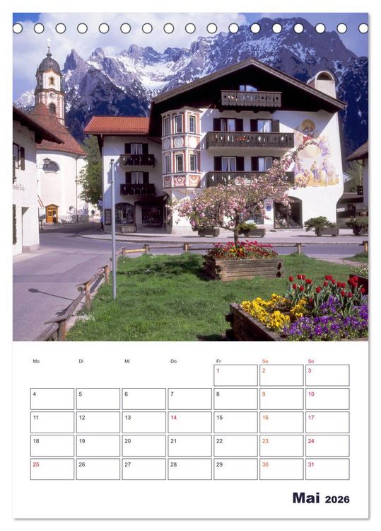Produktbild: Sch&ouml;nes Land Bayern (Tischkalender 2026 DIN A5 hoch), CALVENDO Monatskalender
