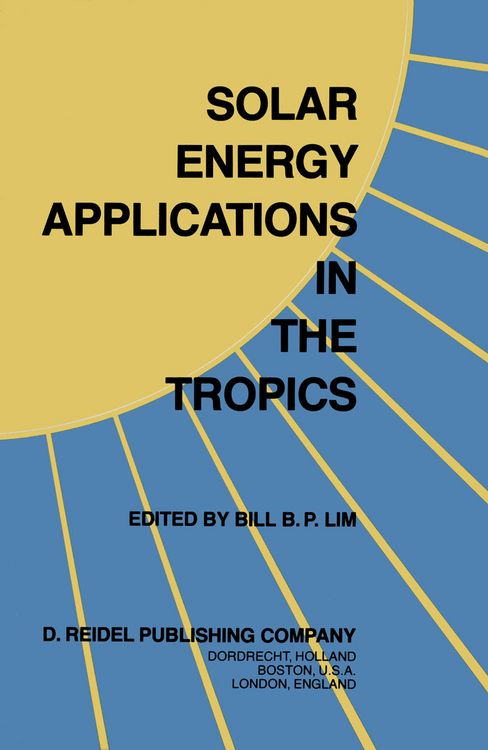 Produktbild: Solar Energy Applications in the Tropics