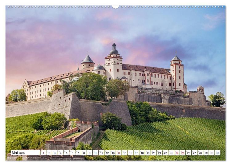 Produktbild: W&uuml;rzburg - Stadt mit Charme (Wandkalender 2026 DIN A2 quer), CALVENDO Monatskalender