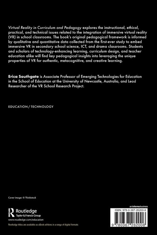 Produktbild: Virtual Reality in Curriculum and Pedagogy