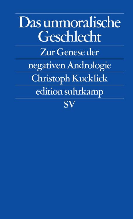 Produktbild: Das unmoralische Geschlecht