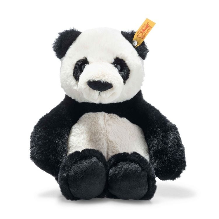 Produktbild: Steiff 075650 - Soft Cuddly Friends Ming Panda, schwarz/wei&szlig;, 27 cm
