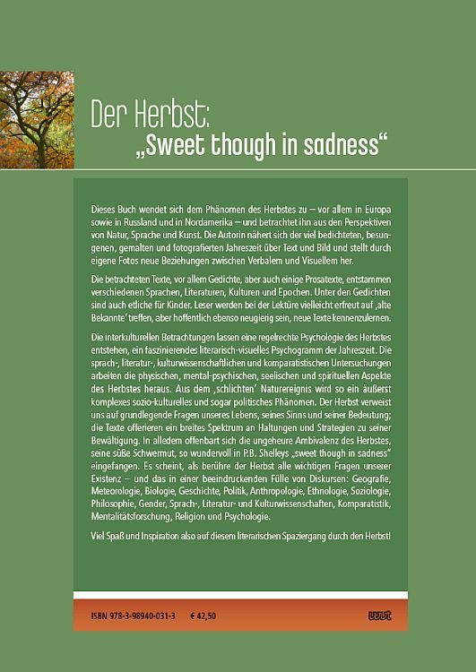 Produktbild: Der Herbst: &bdquo;Sweet though in sadness&ldquo;