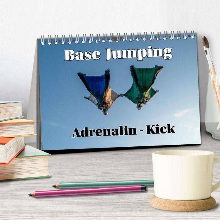 Produktbild: Base Jumping Adrenalin- Kick (Tischkalender 2026 DIN A5 quer), CALVENDO Monatskalender