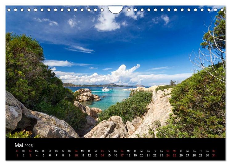 Produktbild: Sardinien (Wandkalender 2026 DIN A4 quer), CALVENDO Monatskalender