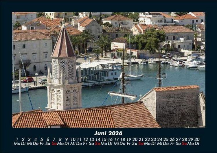 Produktbild: Kroatien 2026 Fotokalender DIN A5