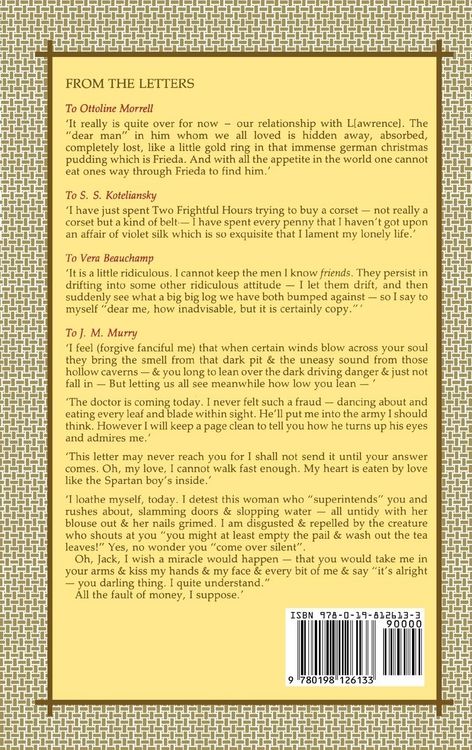 Produktbild: The Collected Letters of Katherine Mansfield