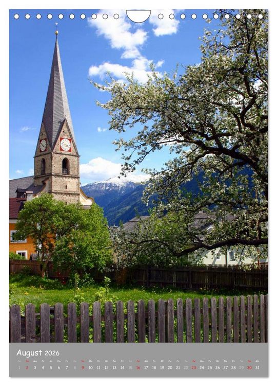 Produktbild: Sch&ouml;nes Land Tirol (Wandkalender 2026 DIN A4 hoch), CALVENDO Monatskalender