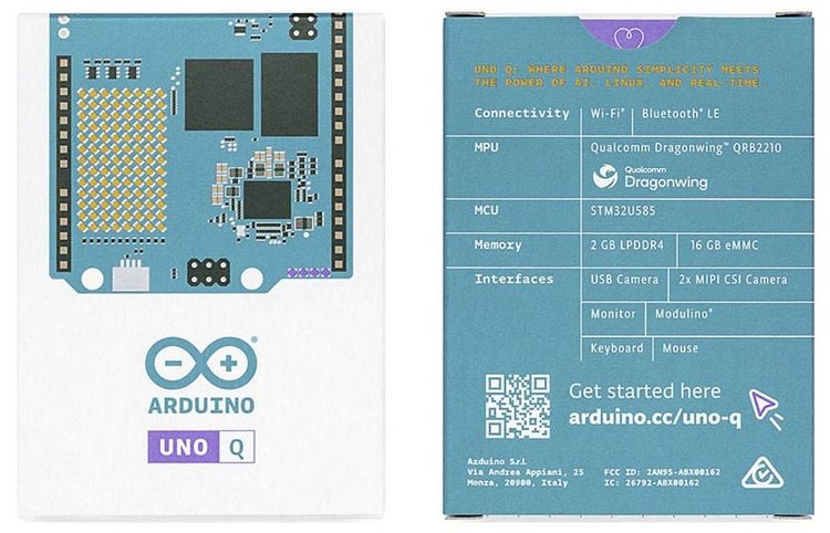 Produktbild: Arduino Uno Q ABX00162 (2GB / 16GB eMMC) 4 x 2.0GHz