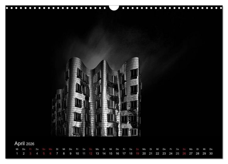 Produktbild: Black-Schwarz-Noir 2026 (Wandkalender 2026 DIN A3 quer), CALVENDO Monatskalender