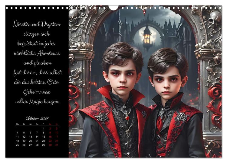 Produktbild: Mondkinder der Dunkelheit (Wandkalender 2027 DIN A3 quer), CALVENDO Monatskalender