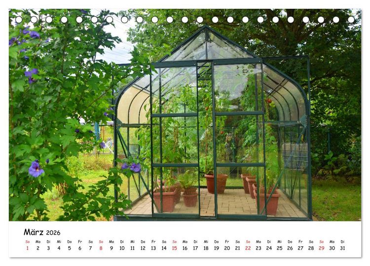Produktbild: Mein Garten Eine Leidenschaft (Tischkalender 2026 DIN A5 quer), CALVENDO Monatskalender