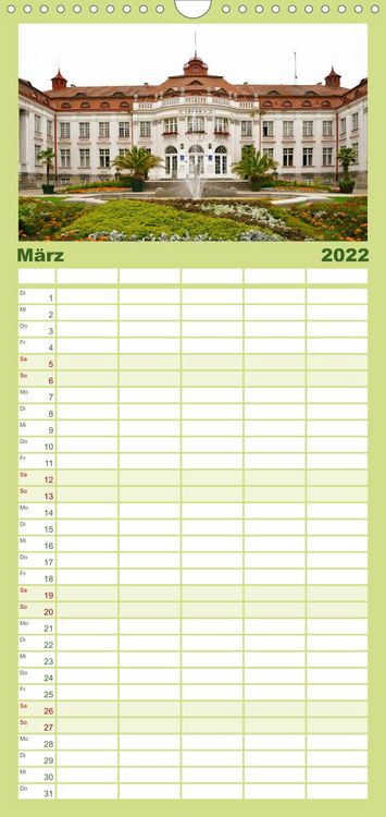 Produktbild: Familienplaner Kurort Karlsbad (Wandkalender 2022 , 21 cm x 45 cm, hoch)