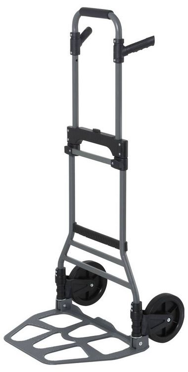 Produktbild: TOOLCRAFT TO-9611526 Sackkarre klappbar, h&ouml;henverstellbar Aluminium, Stahl, Traglast (max.): 130 kg