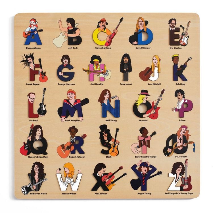 Produktbild: Guitar Legends Wooden Alphabet Puzzle
