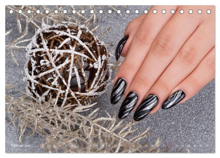 Produktbild: Verg&auml;ngliche Kunst - Nailart Episode 1 (Tischkalender 2026 DIN A5 quer), CALVENDO Monatskalender