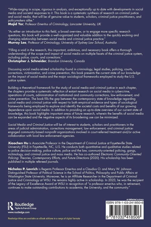 Produktbild: Social Media and Criminal Justice