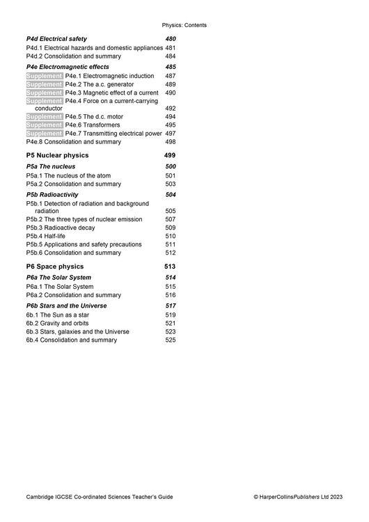 Produktbild: Cambridge Igcse(tm) Co-Ordinated Sciences Teacher Guide