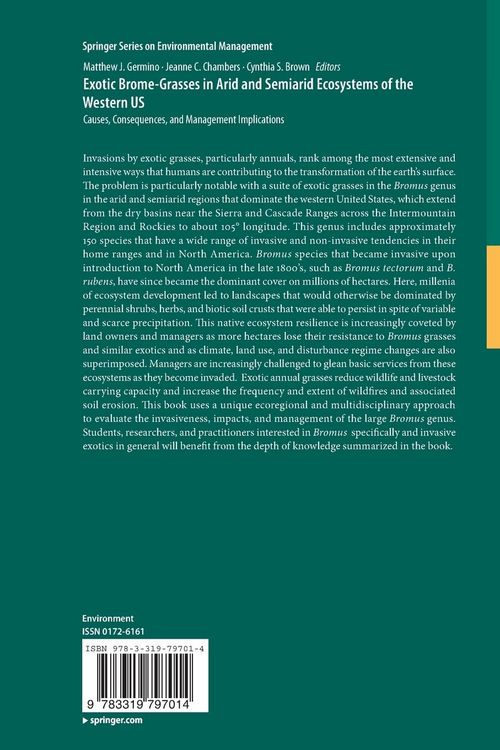 Produktbild: Exotic Brome-Grasses in Arid and Semiarid Ecosystems of the Western US