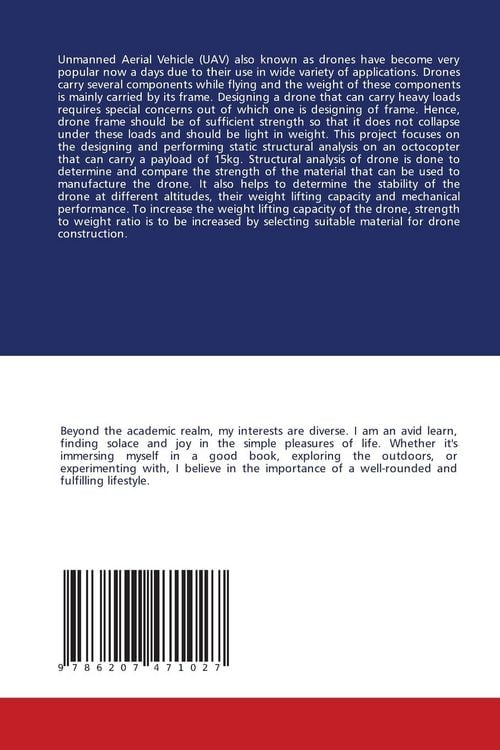 Produktbild: Design and Structural Analysis of Heavy Weight Carrying Drones
