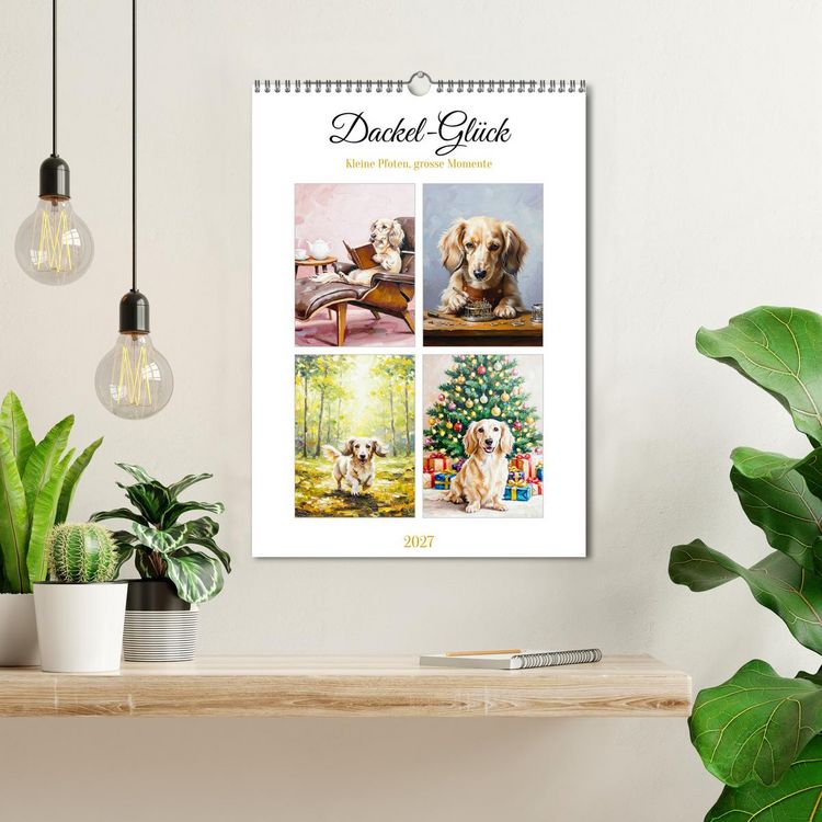 Produktbild: Dackel-Gl&uuml;ck (Wandkalender 2027 DIN A3 hoch), CALVENDO Monatskalender