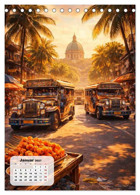 Produktbild: Philippinen - Eine Schlemmerreise durch die Perle des Orients (Tischkalender 2027 DIN A5 hoch), CALVENDO Monatskalender