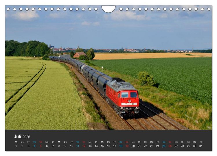 Produktbild: Oberlausitzer Eisenbahnen 2026 (Wandkalender 2026 DIN A4 quer), CALVENDO Monatskalender
