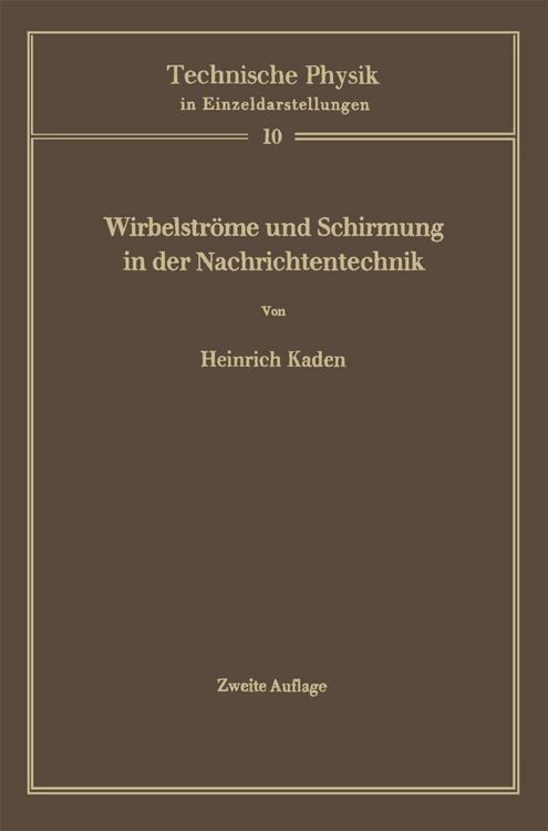 Produktbild: Wirbelstr&ouml;me und Schirmung in der Nachrichtentechnik