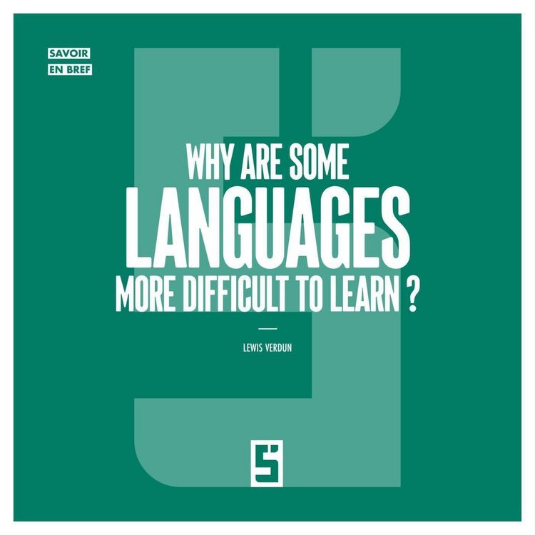 Produktbild: Why Are Some Languages More Difficult to Learn ?