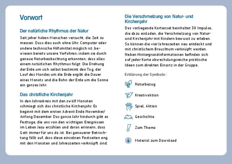 Produktbild: Das Kirchenjahr im Rhythmus der Natur erleben