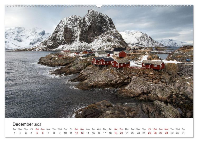 Produktbild: Lofoten Reflections in the water (Wall Calendar 2026 DIN A2 landscape), CALVENDO 12 Month Wall Calendar