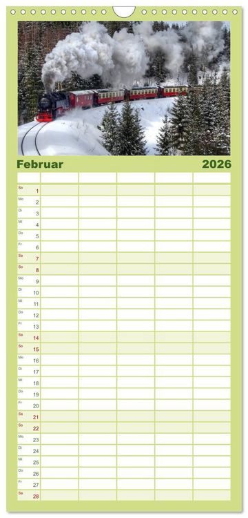 Produktbild: Familienplaner 2026 - Harz Landschaften mit 5 Spalten (Wandkalender, 21 x 45 cm) CALVENDO