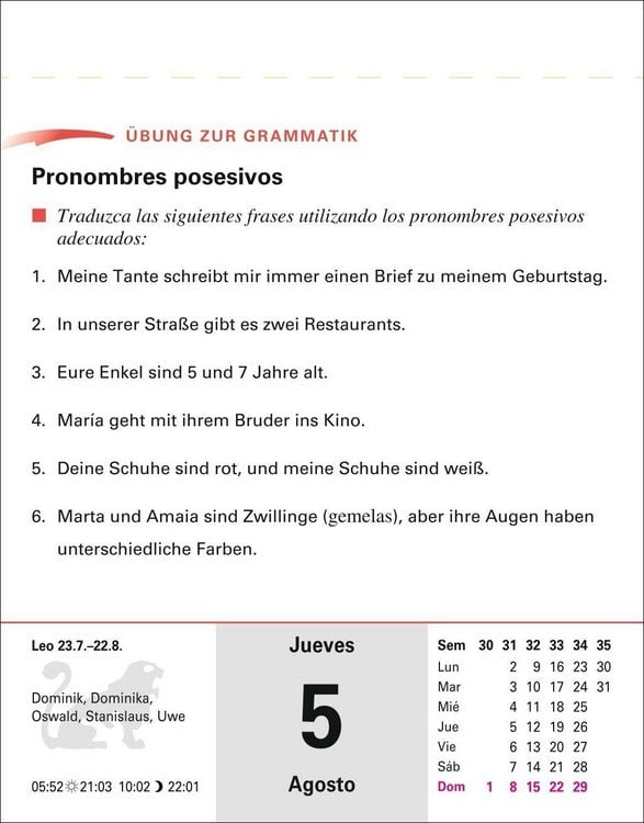 Produktbild: Spanisch Sprachkalender 2027 - Spanisch lernen leicht gemacht - Tagesabrei&szlig;kalender