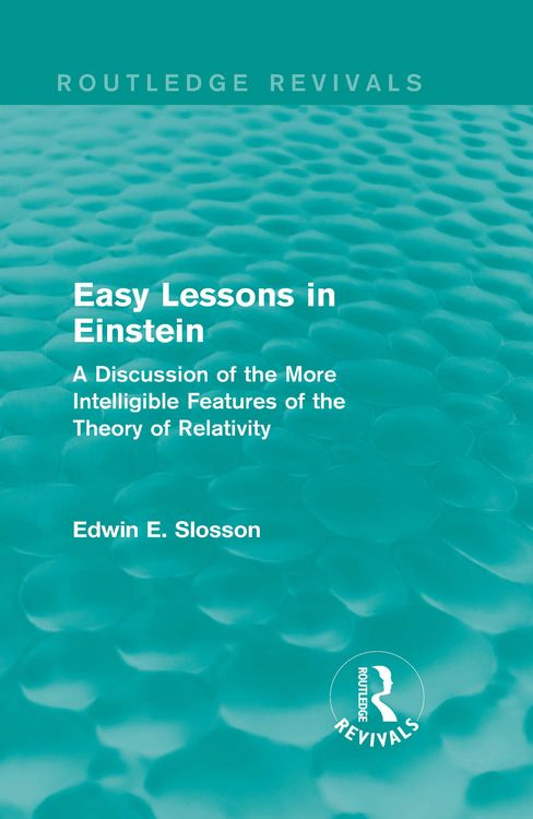 Produktbild: Routledge Revivals: Easy Lessons in Einstein (1922)