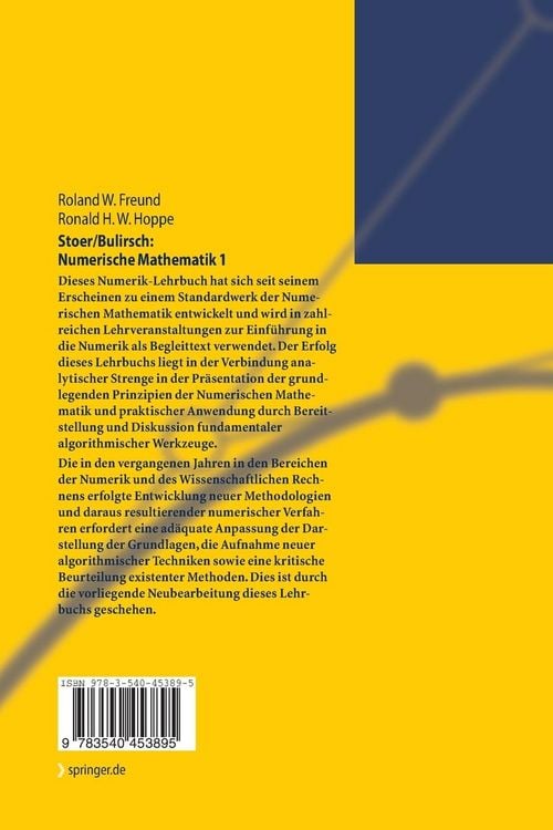 Produktbild: Stoer/Bulirsch: Numerische Mathematik 1