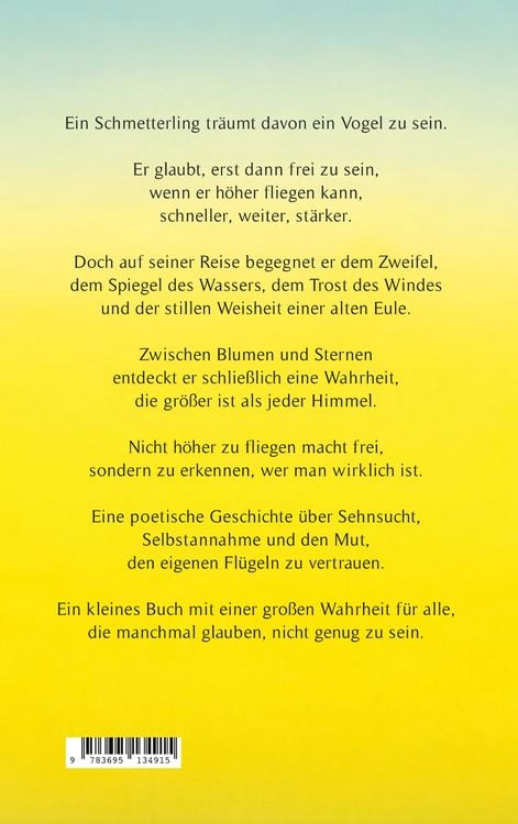 Produktbild: Der Schmetterling, der ein Vogel sein wollte