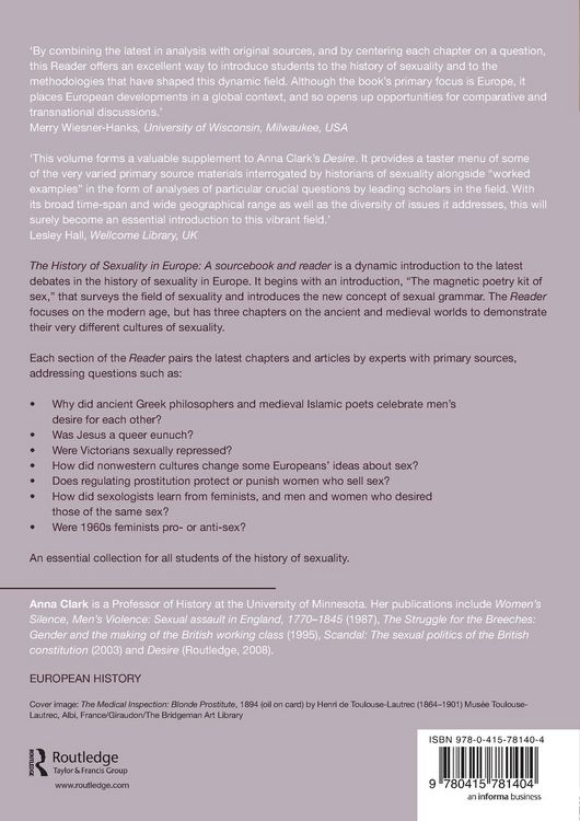Produktbild: The History of Sexuality in Europe