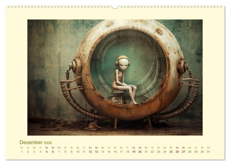 Produktbild: Surreale Alienwelt (Wandkalender 2026 DIN A2 quer), CALVENDO Monatskalender