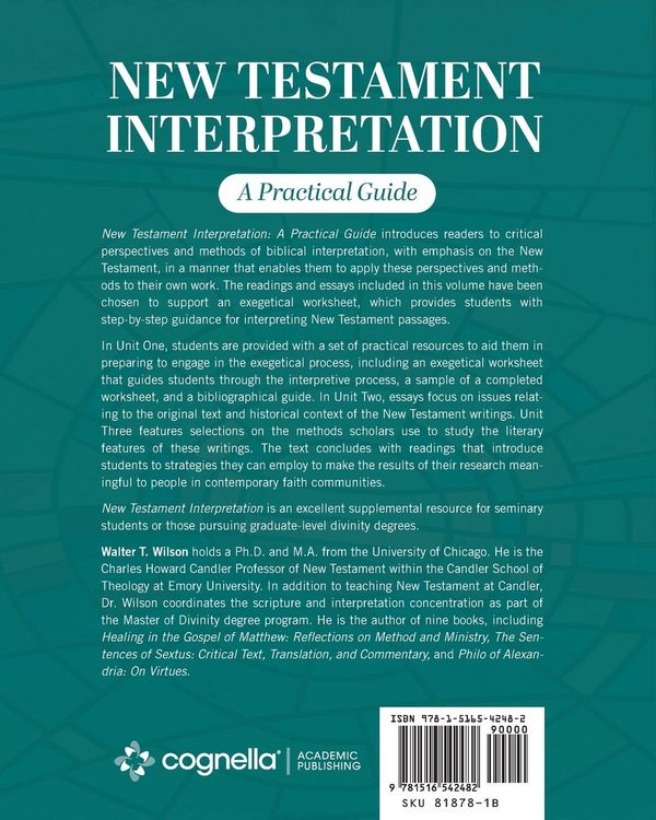 Produktbild: New Testament Interpretation