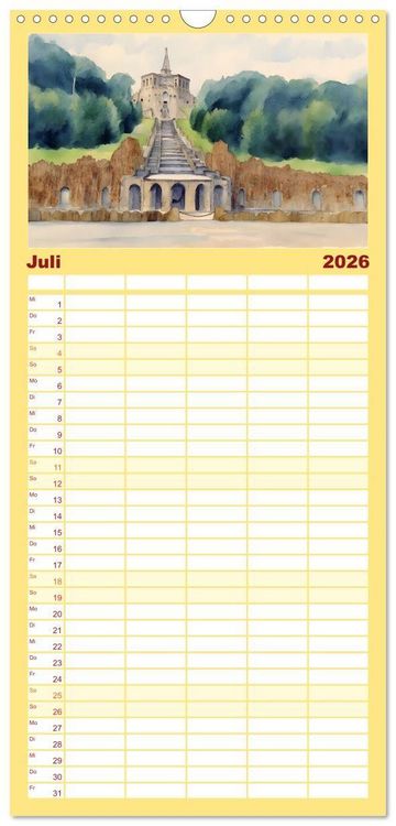 Produktbild: Familienplaner 2026 - DOCUMENTA-Stadt Kassel mit 5 Spalten (Wandkalender, 21 x 45 cm) CALVENDO